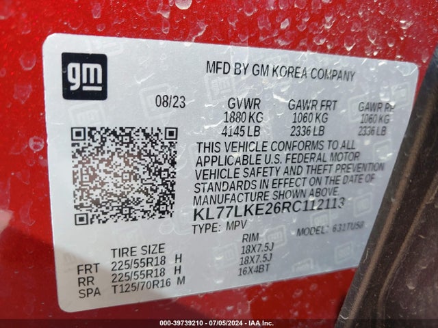 Chevrolet lih 2024 KL77LKE26RC112113 Image 9