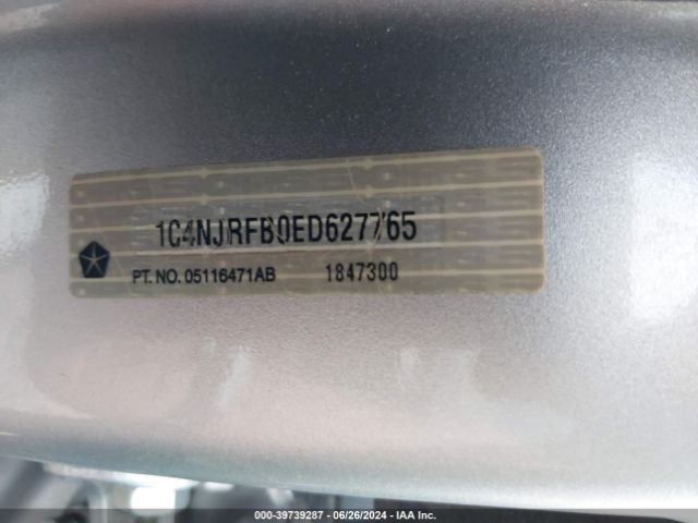 1C4NJRFB0ED627765 Jeep Patriot Latitude