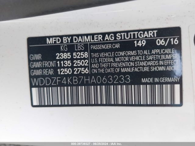 WDDZF4KB7HA063233 Mercedes-Benz E 300 4matic