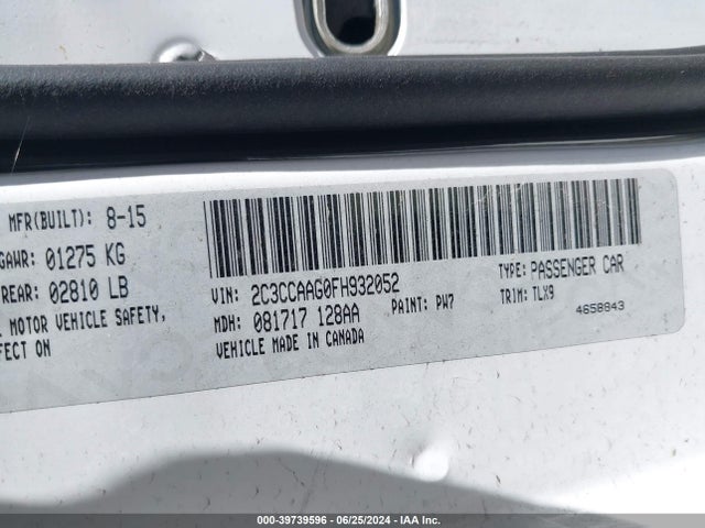 2C3CCAAG0FH932052 Chrysler 300 Limited