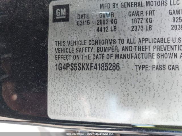 1G4PS5SKXF4185286 Buick Verano Leather Group