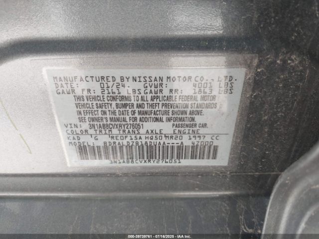 2024 NISSAN SENTRA 3N1AB8CVXRY276051 Photo 8