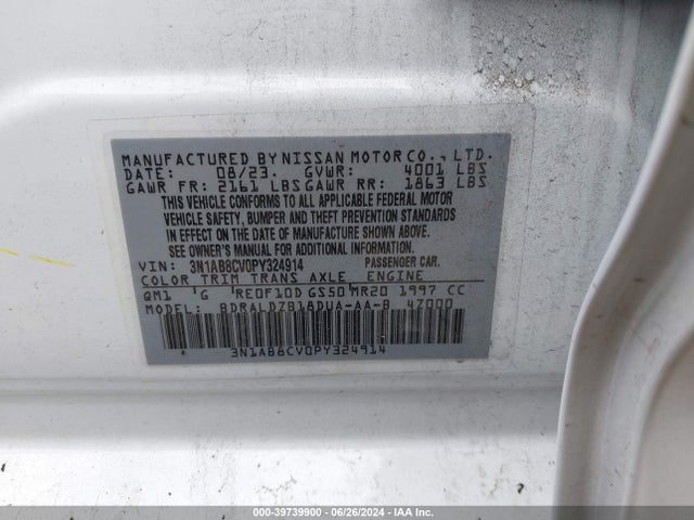 Nissan Sentra Sv Xtronic Cvt 2023 3N1AB8CV0PY324914 Image 9