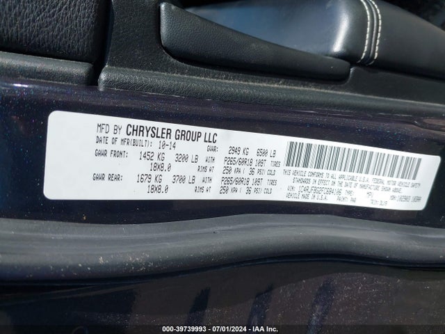 Jeep Grand Cherokee Limited 2015 1C4RJFBG2FC684106 Image 9