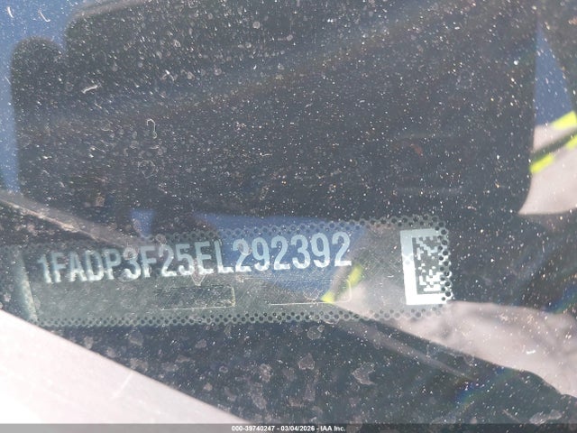 Ford FOCUS SE 2014 1FADP3F25EL292392 Image 9