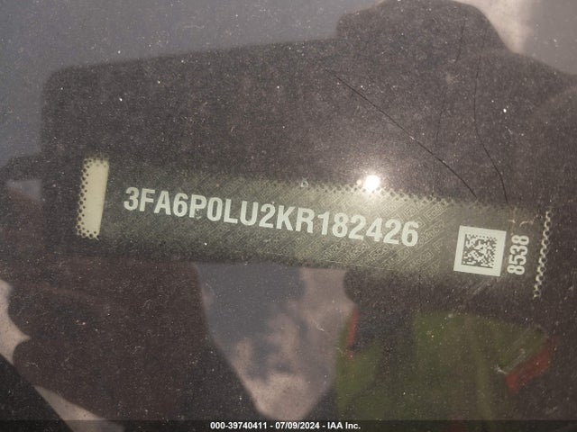 Ford Fusion Hybrid Se 2019 3FA6P0LU2KR182426 Image 9