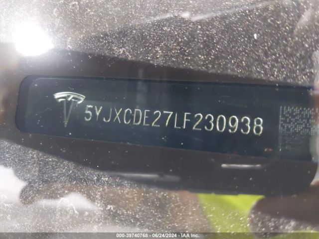5YJXCDE27LF230938 Tesla Model X Long Range Dual Motor All-wheel Drive/long Range Plus Dual Motor All-wheel Drive