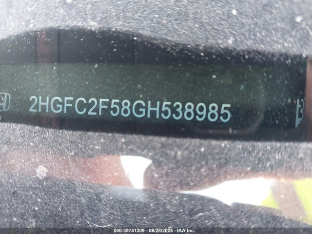 Honda Civic Lx 2016 2HGFC2F58GH538985 Image 9