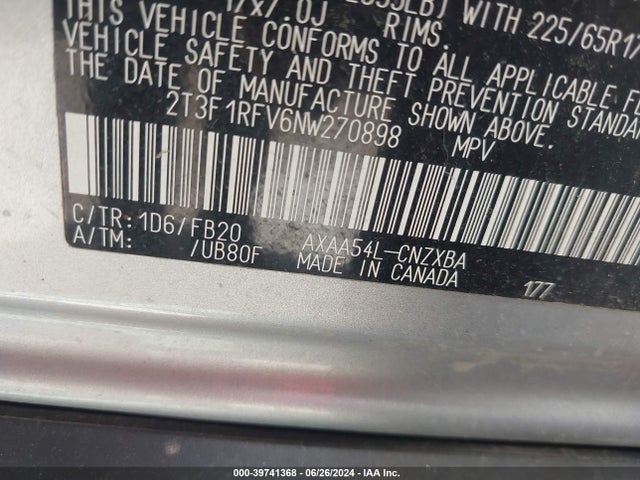 Toyota RAV4 LE 2022 2T3F1RFV6NW270898 Image 9