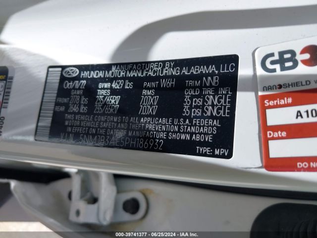 Hyundai TUCSON SEL 2023 5NMJB3AE5PH186932 Image 9
