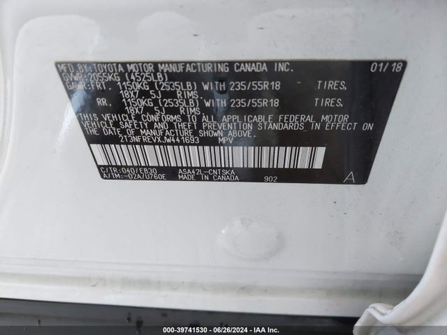 Toyota RAV4 SE 2018 2T3NFREVXJW441693 Image 9