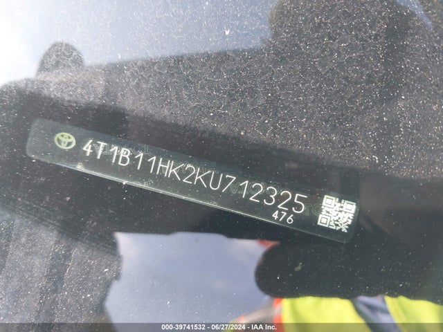 Toyota CAMRY SE 2019 4T1B11HK2KU712325 Image 9