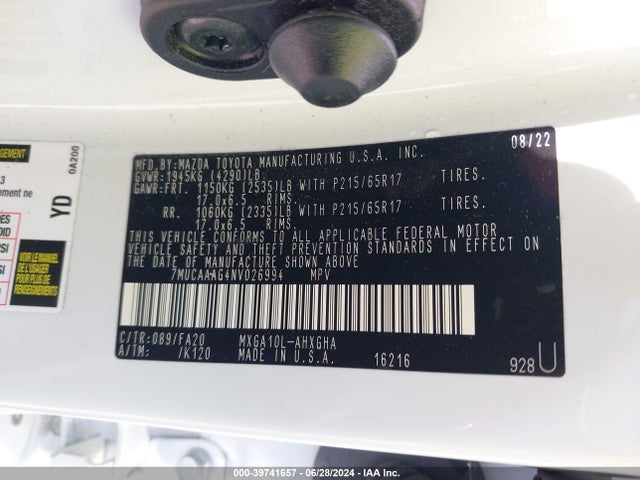 Toyota Corolla Cross Le 2022 7MUCAAAG4NV026994 Image 9