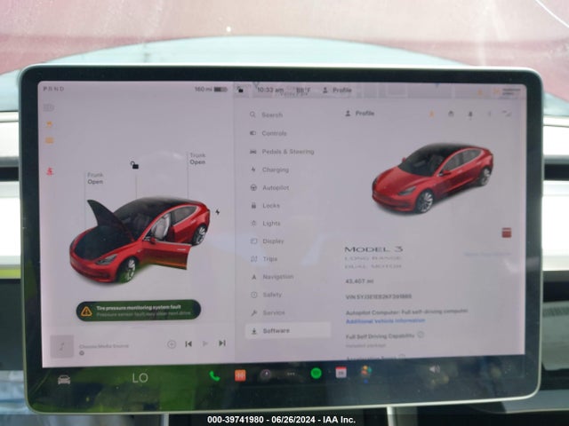 Tesla Model 3 Long Range/performance 2019 5YJ3E1EB2KF391865 Image 7