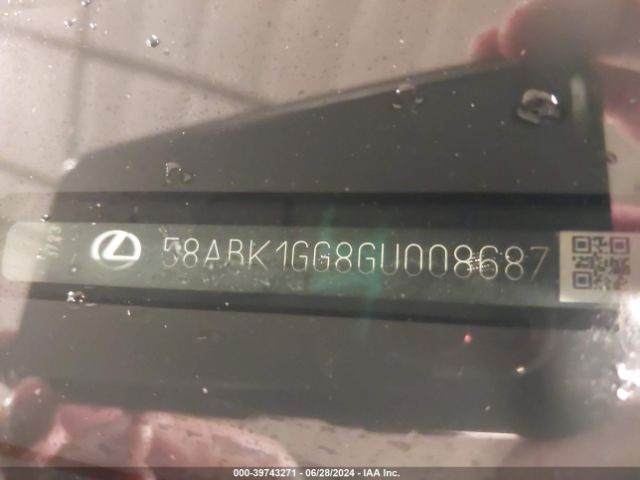 58ABK1GG8GU008687 Lexus ES 350