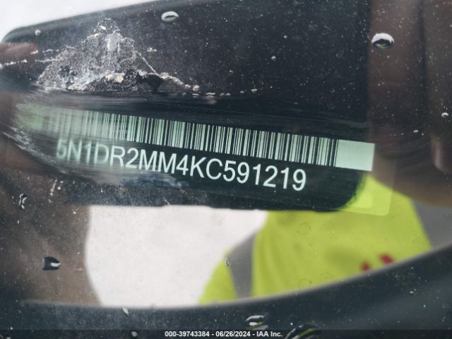 5N1DR2MM4KC591219 Nissan Pathfinder Platinum