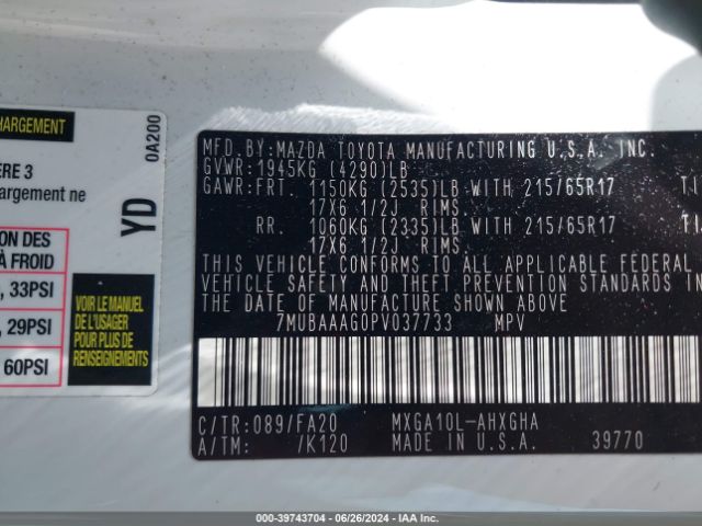 2023 TOYOTA COROLLA CROSS 7MUBAAAG0PV037733 Photo 8