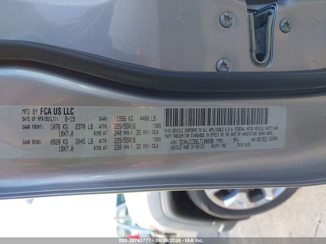 3C4NJCCB6LT108096 Jeep Compass Limited Fwd