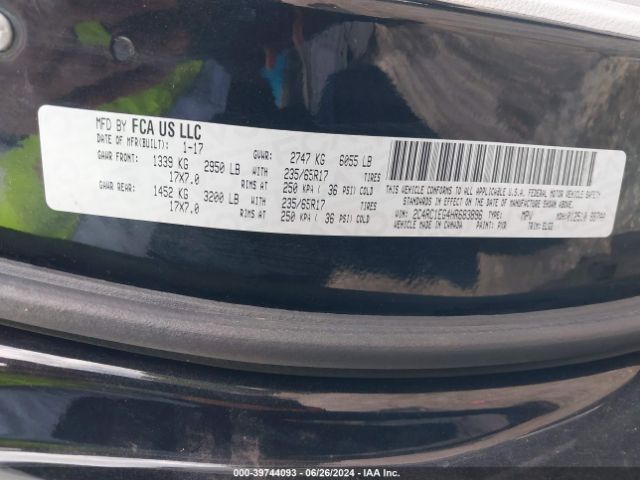 2C4RC1EG4HR683896 Chrysler Pacifica Touring-l Plus