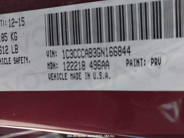 1C3CCCAB3GN166844 Chrysler 200 Limited