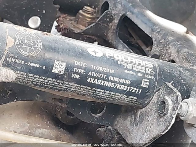 2019 POLARIS SPORTSMAN 4XASXN857KB317211 Photo 9