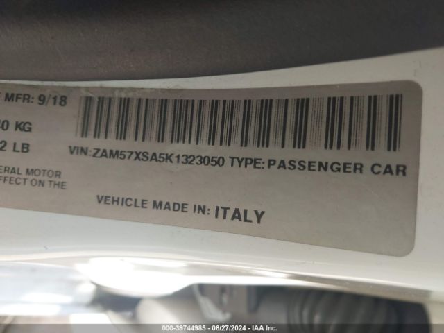 ZAM57XSA5K1323050 Maserati Ghibli