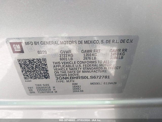 Chevrolet Blazer Awd 2lt 2020 3GNKBHRS0LS672781 Image 9