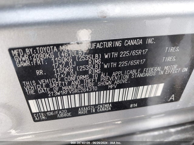 Toyota Rav4 Xle 2024 2T3W1RFV5RC264310 Image 9