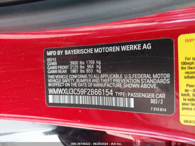 WMWXU3C59F2B66154 Mini Hardtop Cooper S