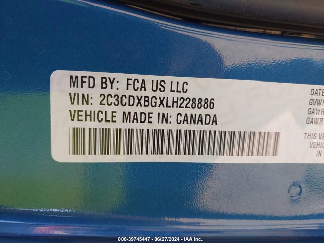 Dodge Charger Sxt Rwd 2020 2C3CDXBGXLH228886 Image 9