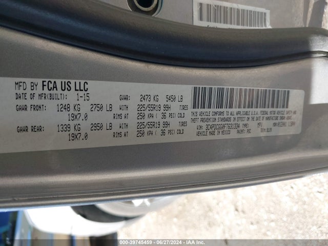 Dodge Journey Crossroad 2015 3C4PDCGG0FT631334 Image 9