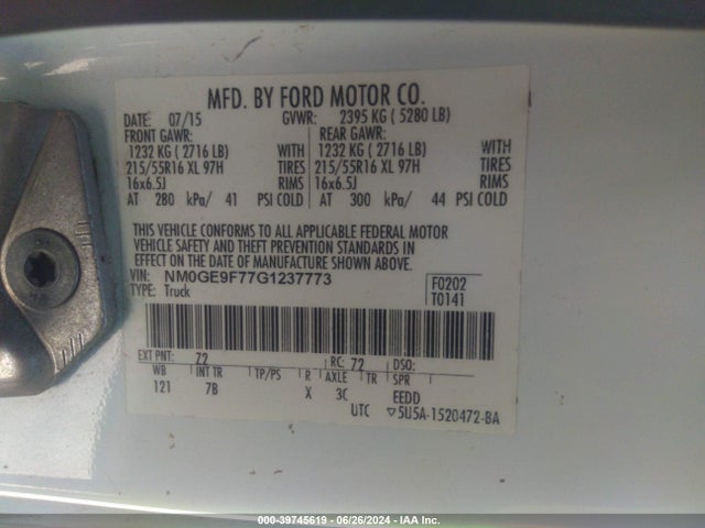 Ford Transit Connect Xlt 2016 NM0GE9F77G1237773 Image 9