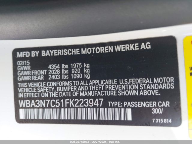 WBA3N7C51FK223947 BMW 428i