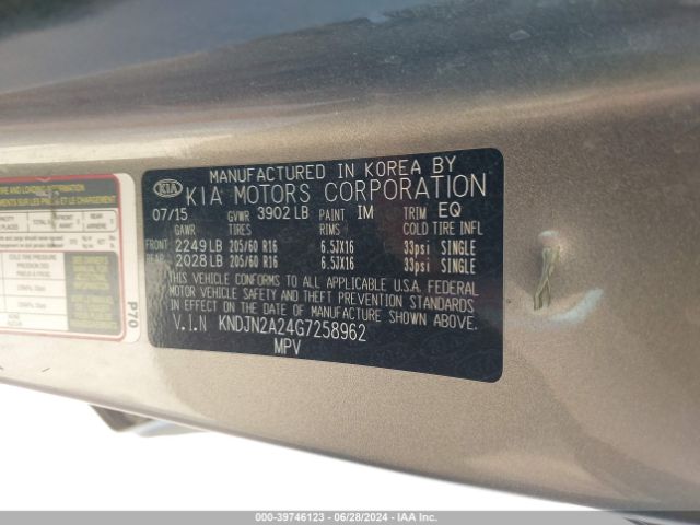 KNDJN2A24G7258962 KIA Soul