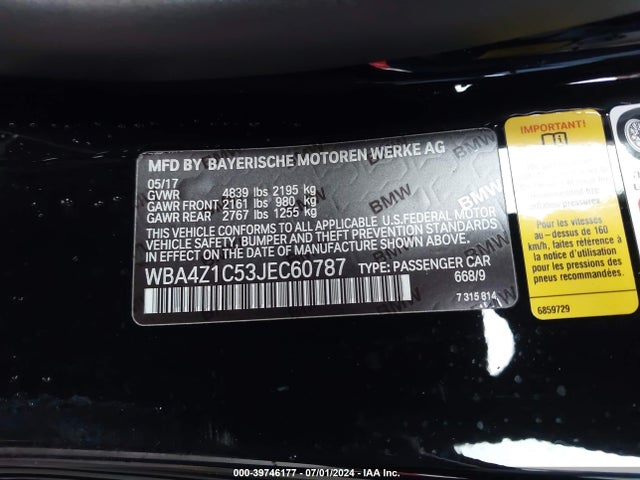 BMW 430I 2018 WBA4Z1C53JEC60787 Image 9