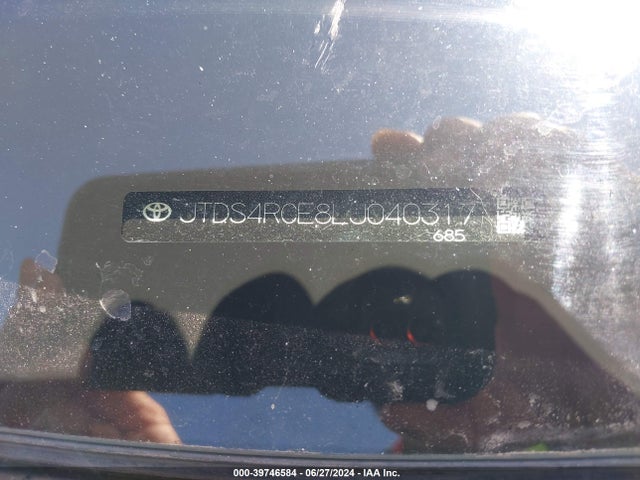 Toyota COROLLA SE 2020 JTDS4RCE8LJ040317 Image 9