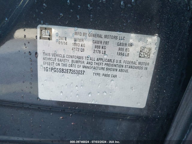 Chevrolet CRUZE LTZ 2014 1G1PG5SB2E7263037 Image 9