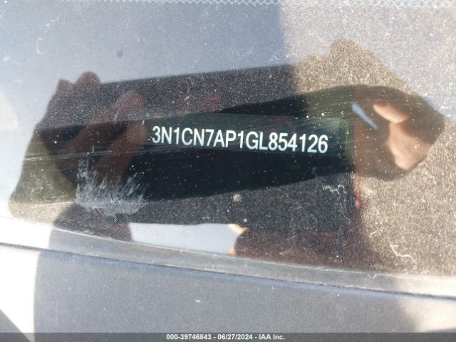 3N1CN7AP1GL854126 Nissan Versa 1.6 S/1.6 S+/1.6 Sl/1.6 Sv