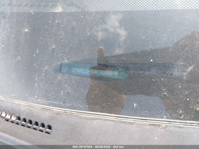 5FNRL6H94KB088978 Honda Odyssey Elite