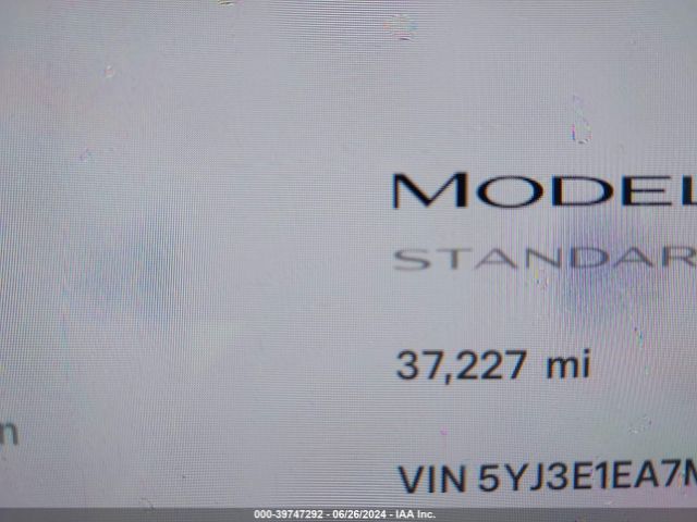 5YJ3E1EA7MF921161 Tesla Model 3 Standard Range Plus Rear-wheel Drive