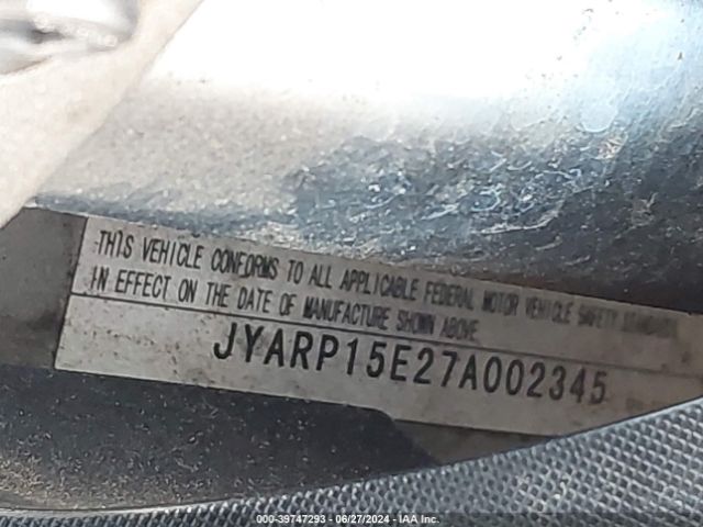 2007 YAMAHA FJR1300 JYARP15E27A002345 Photo 9