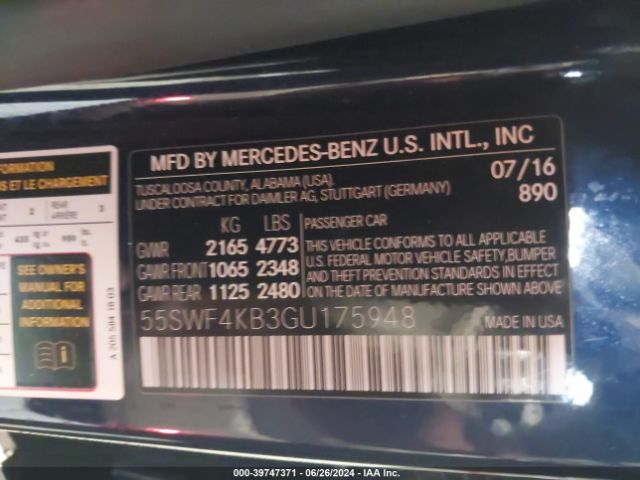 55SWF4KB3GU175948 Mercedes-Benz C 300 4matic/luxury 4matic/sport 4matic