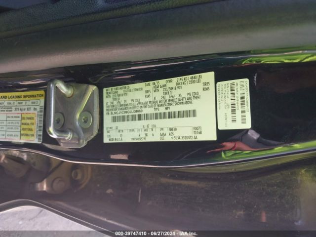 5LMCJ1C99GUJ08669 Lincoln Mkc Premier