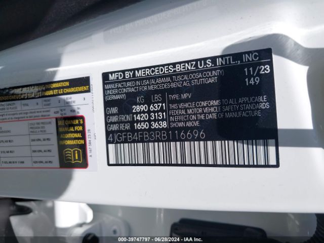 4JGFB4FB3RB116696 Mercedes-Benz Gle 350 4matic