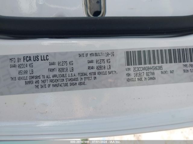 2C3CCAAG8HH506385 Chrysler 300 Limited