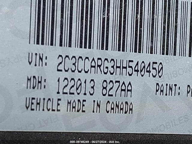 2C3CCARG3HH540450 Chrysler 300 Limited Awd