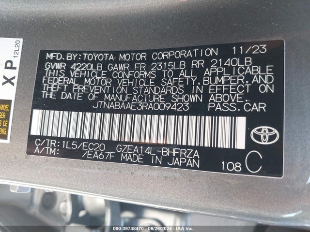 Toyota Gr Corolla Premium 2024 JTNABAAE3RA009423 Image 9