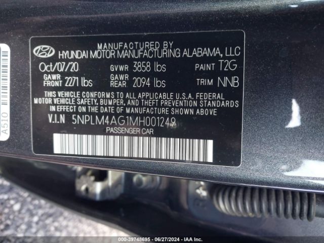 2021 HYUNDAI ELANTRA 5NPLM4AG1MH001249 Photo 8