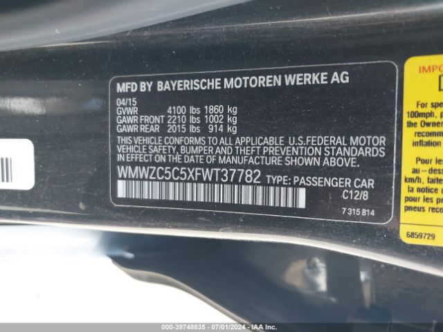 WMWZC5C5XFWT37782 Mini Countryman Cooper S
