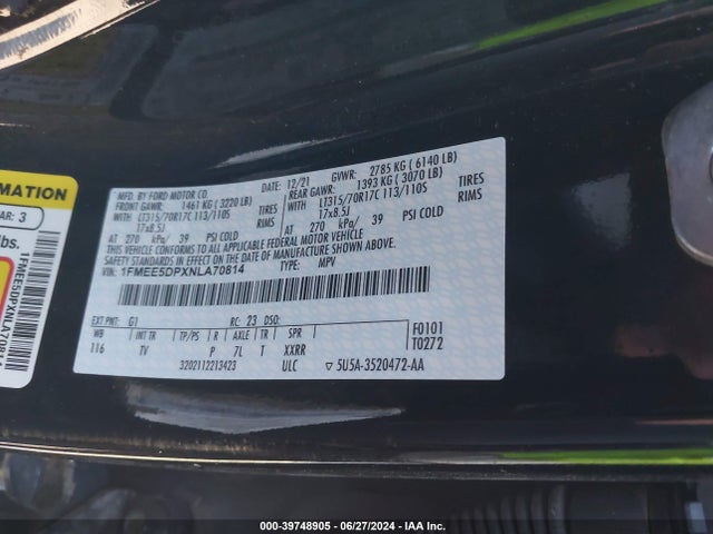 Ford Bronco Wildtrak 2022 1FMEE5DPXNLA70814 Image 9